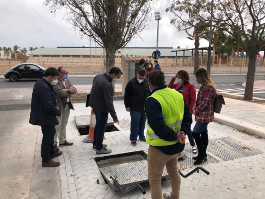 Finalizan las obras de mejora del alcantarillado de la avenida Barcelona de San Vicente