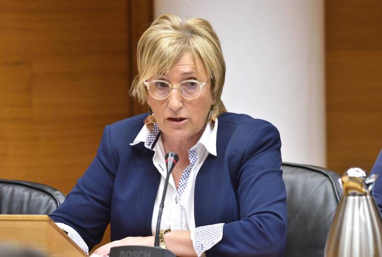  La consellera de Sanidad, Ana Barceló, comparece en Les Corts Foto. I CABALLER (CORTS) - 