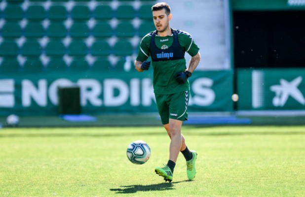 Víctor Rodríguez es duda ante el Celta por una contusión en el muslo