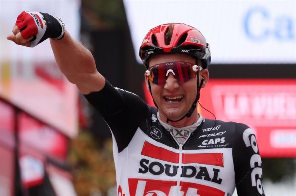 El belga Wellens hace doblete en Orense y Roglic mantiene la roja
