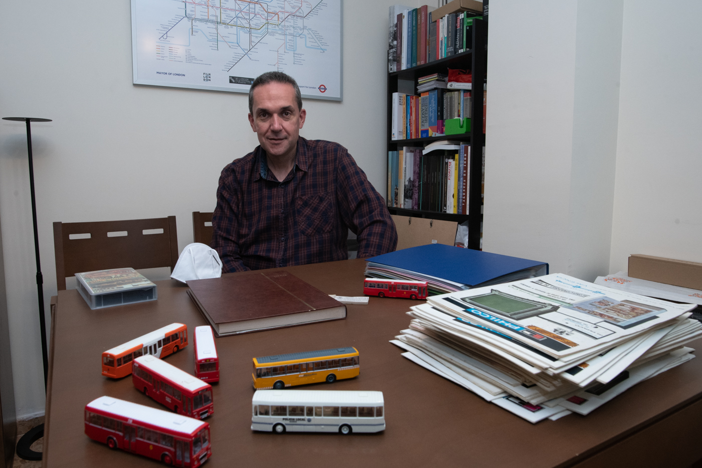 Enamorado de los autobuses
