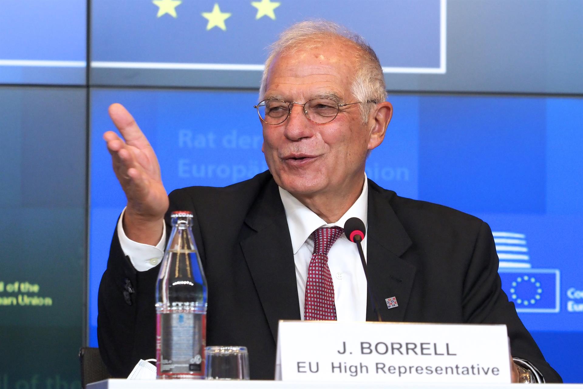 Josep Borrell en una comparecencia en Luxemburgo . Foto: CHR. DOGAS (DPA) - 