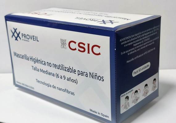 Lanzan las mascarillas Proveil para niños, codesarrolladas con el CSIC, que duran el doble 
