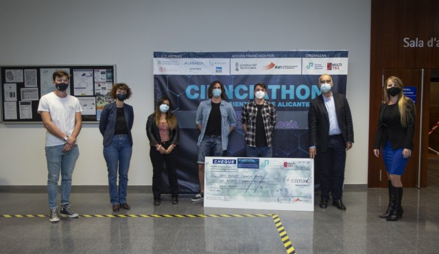 El Cienciathon 2020 de la UA premia un sistema para prevenir contagios de covid-19 en espacios cerrados