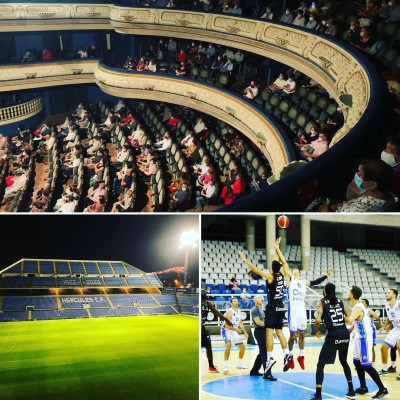 El teatro, sí; el baloncesto y el fútbol, no


