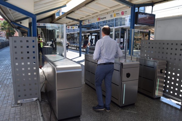 Concluyen las obras del acceso a la estación de Empalme con una nueva línea de validación