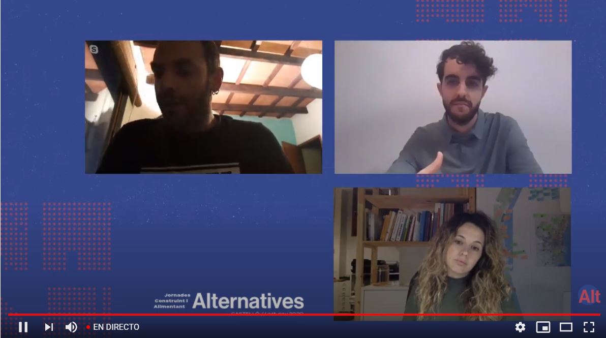 Un momento de la mesa redonda celebrada este pasado jueves en el marco de las Jornades Construint i Alimentant Alternatives.  - 