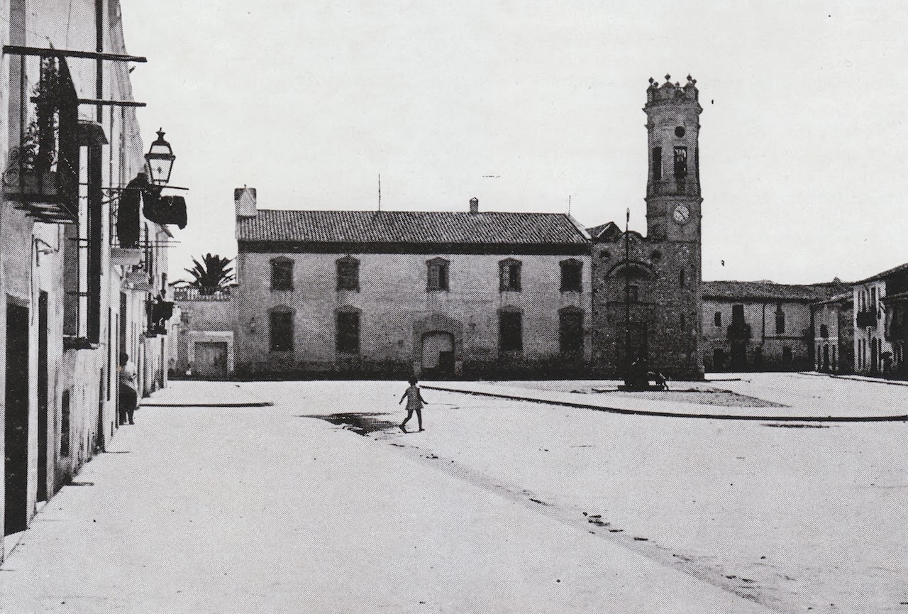Plaza de Patraix en una fotografía de la primera mitad del siglo XX  - 