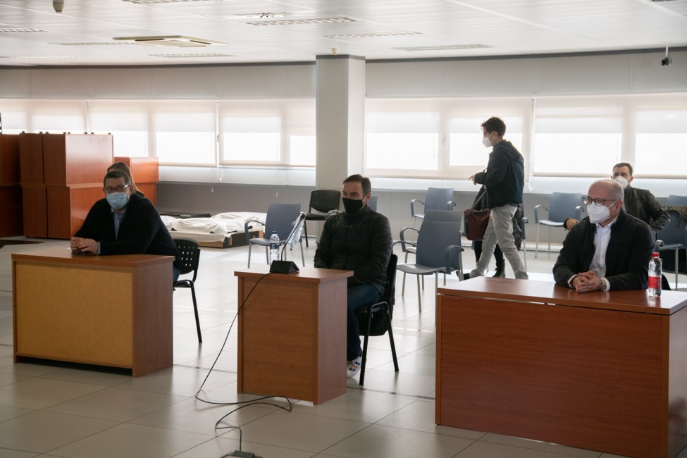 Roca Samper, Cuesta y Crespo, en el juicio celebrado esta semana. Foto: KIKE TABERNER - 