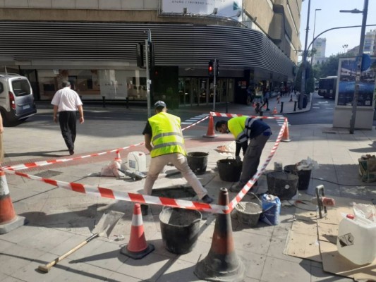 CHM toma ventaja en la contrata 'sin troceos' para reparar las aceras de Alicante