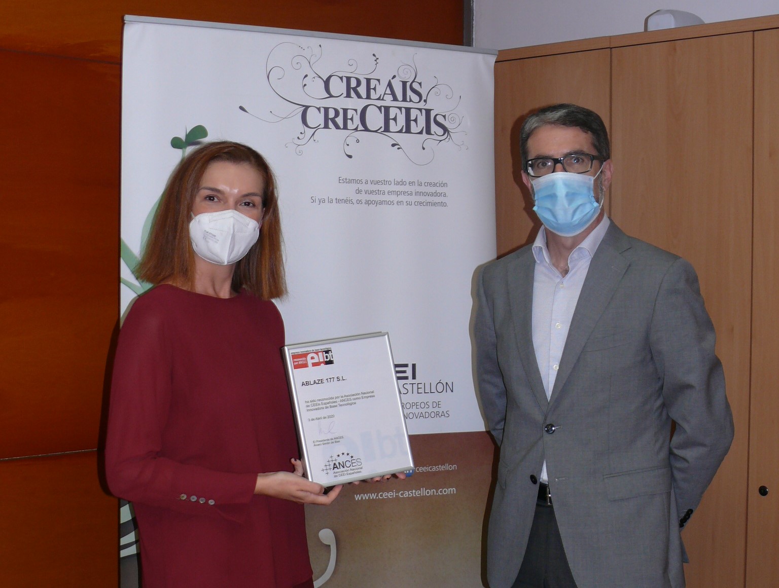 Ances reconoce a la castellonense Ablaze 177 como Empresa Innovadora de Base Tecnológica