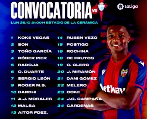 Bardhi y Aitor entran en la lista para recibir al Celta pero no llega Vukcevic