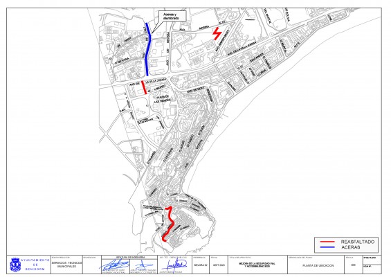 Benidorm mejora la accesibilidad y la seguridad vial en cuatro puntos de La Cala

