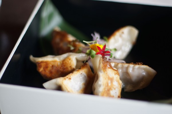 Gyozas de wagyu en Honoõ