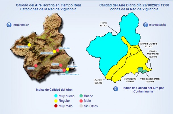 Cartagena activa el nivel 1 preventivo por contaminación en La Aljorra