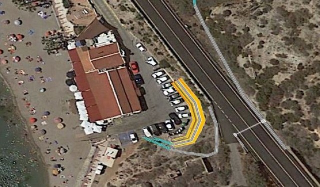 El Puerto renovará el muro de contención en Cala Cortina ante el riesgo de derrumbe