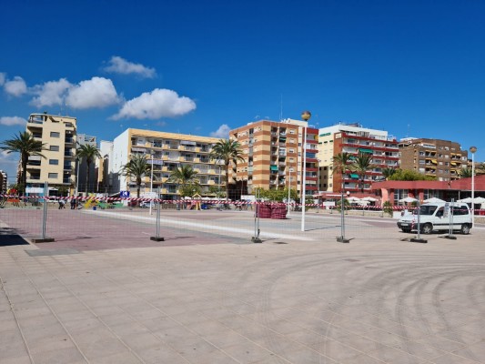 Las obras de la Plaza de la Concordia de Sagunto ya están en marcha con 182.000 euros de inversión