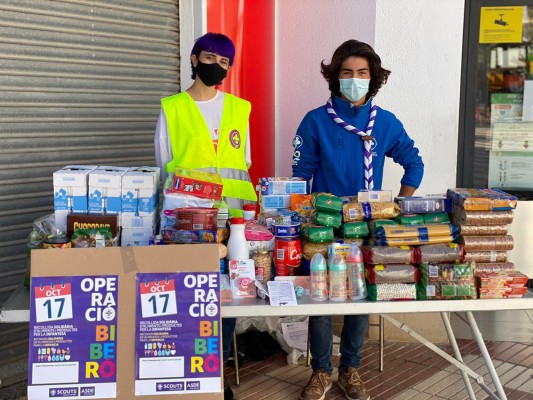 El Grupo Scouts 'Mare Nostrum' de El Campello recoge más de 1.500 kilos de alimentos infantiles