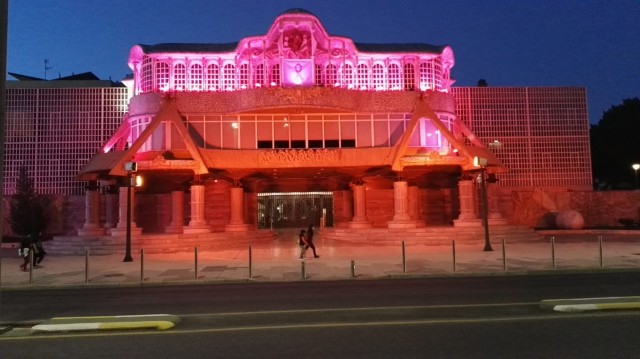 La Asamblea se ilumina de rosa en apoyo a las mujeres con cáncer de mama
