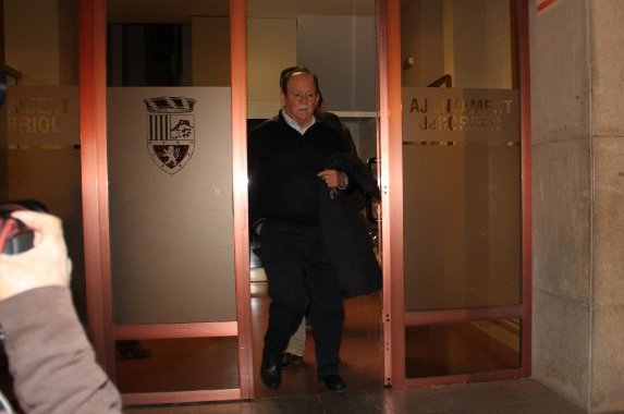 El exalcalde Borriol, Adelino Santamaría, el día en que abandonó el cargo al frente del Ayuntamiento. - 