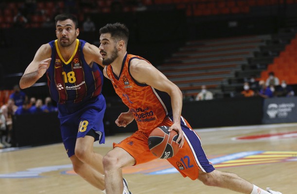 La reacción de Valencia Basket no evita la victoria del Barça