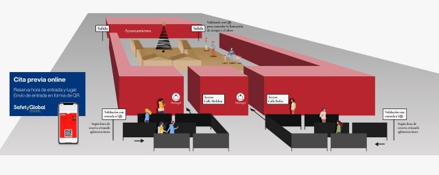 Crean una 'app' para evitar las aglomeraciones en eventos navideños