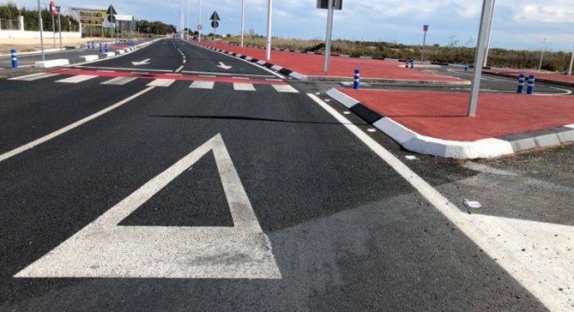 El desdoblamiento de otro tramo de la vía Santa Pola-Elche limitará la velocidad a 70 km/h
