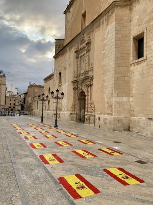 NNGG coloca banderas en Elche como 