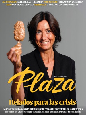 María José Félix, directora general de Helados Estiu, portada de la revista Plaza