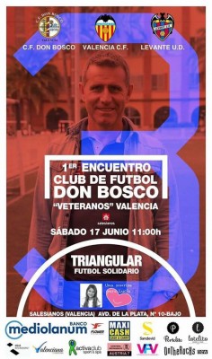 El primer encuentro Club de Fútbol Don Bosco 'Veteranos' Valencia tendrá lugar el 17 de junio