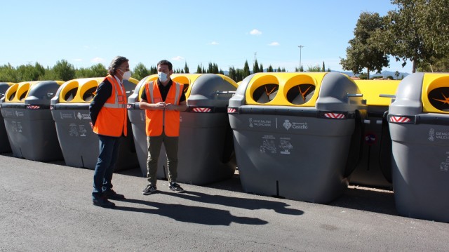 Castelló colabora con Ecoembes para sumar 150 nuevos contenedores e incrementar el reciclaje