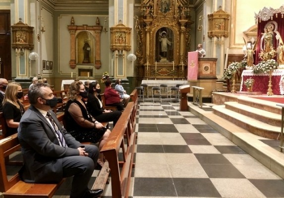 Almassora honra a su patrona en la intimidad bajo estrictas medidas sanitarias por la covid-19