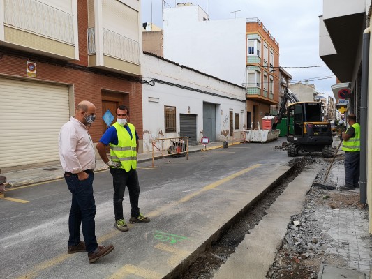 La Vall d'Uixó inicia la segunda fase de las obras de remodelación de la calle Juan Capó


