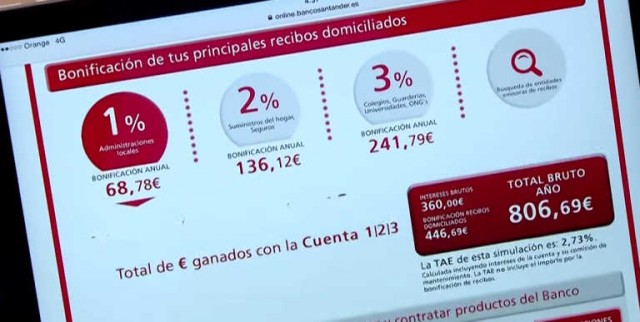 Adiós a la cuenta 1,2,3 del Banco Santander, que se integra en Santander One