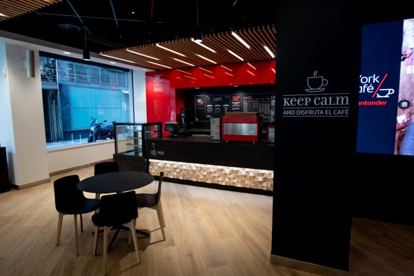 Banco Santander abre este mes su primer 'Work Café' en València