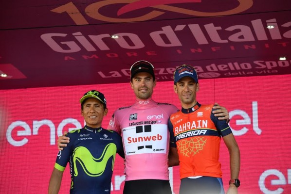 Dumoulin conquista el Giro de Italia, con Quintana segundo y Nibali tercero