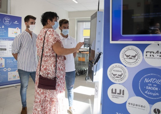 La donación digital de alimentos toma forma en Castelló en plena crisis de la covid