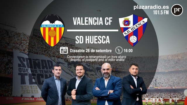 Sigue en directo el Valencia CF - SD Huesca
