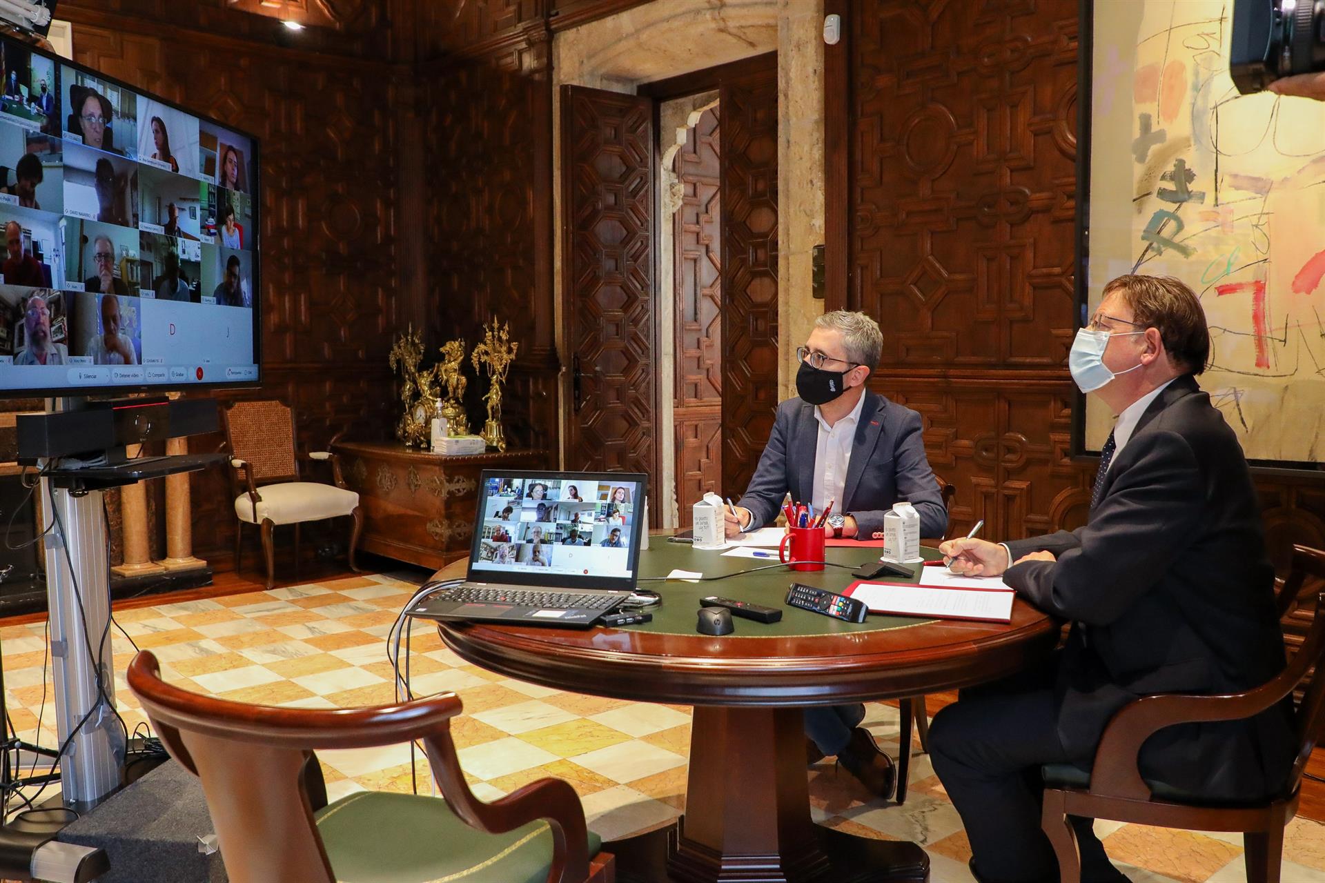 Puig aborda con expertos la situación de la pandemia en la Comunitat Valenciana