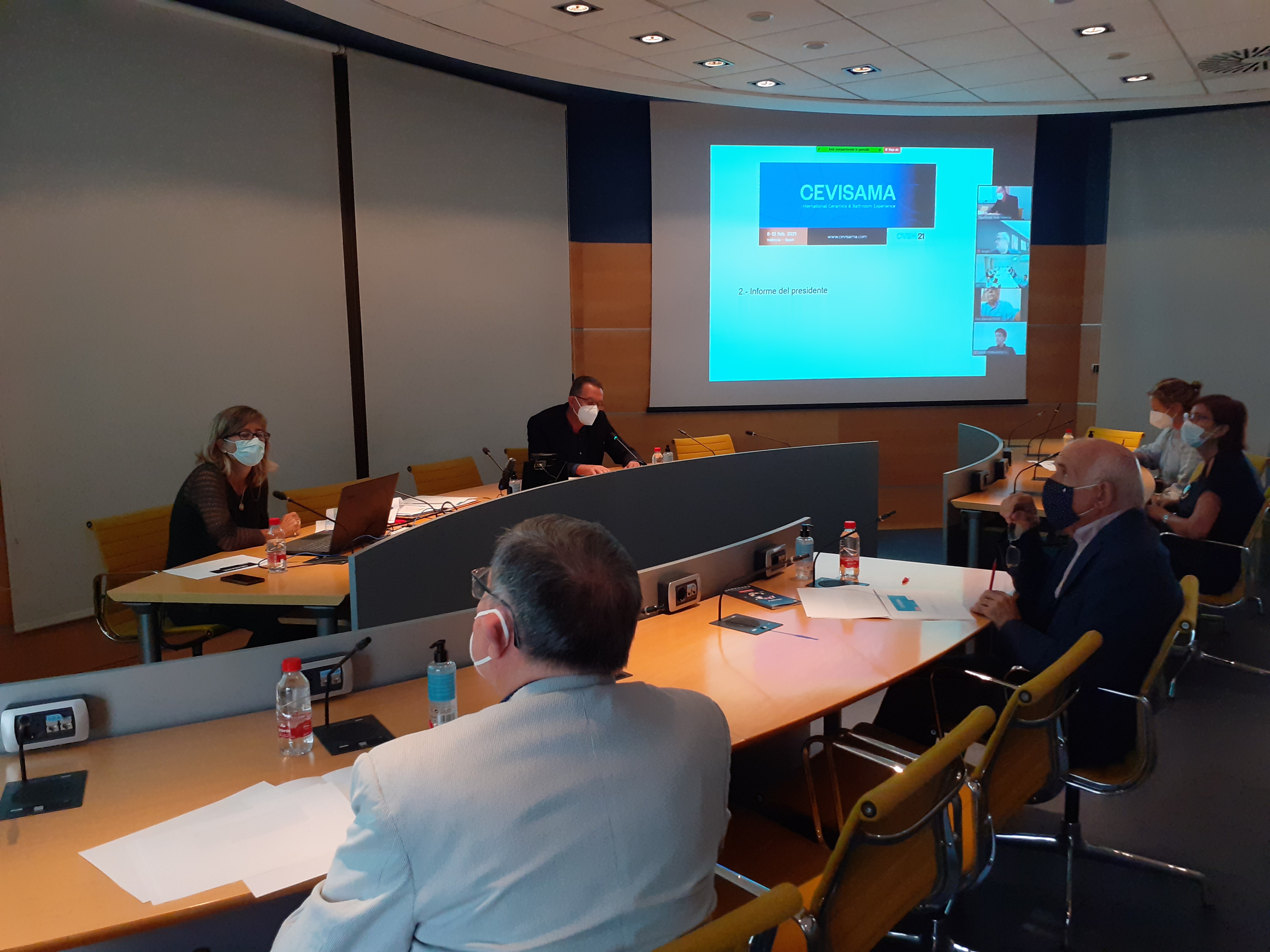 El comité organizador, reunido este miércoles. - 