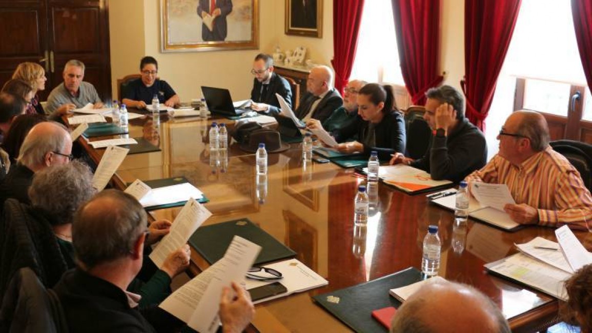 Imagen de archivo de uno de los últimos Consell Rector de Festes antes de la pandemia. - 