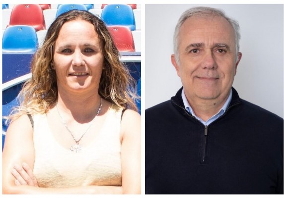 Maider Castillo y Salvador Belda abordan los proyectos del Levante UD y del Valencia CFF