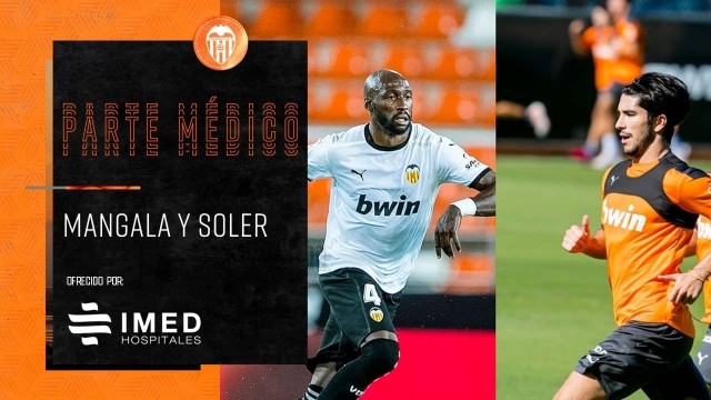 Parte médico de Carlos Soler y Eliaqum Mangala