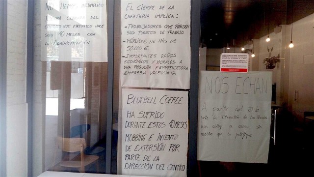 La empresa al cargo de la cafetería de Las Naves denuncia 