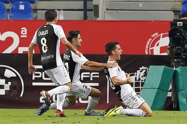 Ortuño, autor del último gol en Segunda B y del primero en Segunda del CD Castellón