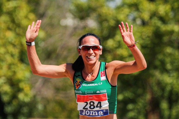 Patricia Sarrapio, atleta del Playas de Castellón, primera ganadora de los nacionales de atletismo