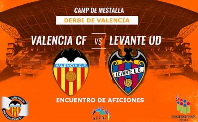 Peñistas de Valencia y Levante almorzarán juntos la víspera del derbi
