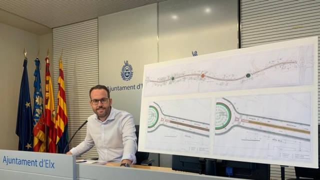 Elche invierte cerca de 500.000 euros en la adecuación y ajardinamiento de la Ronda Norte