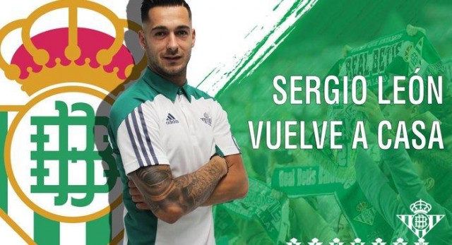 El Betis oficializa el fichaje de Sergio León hasta 2021