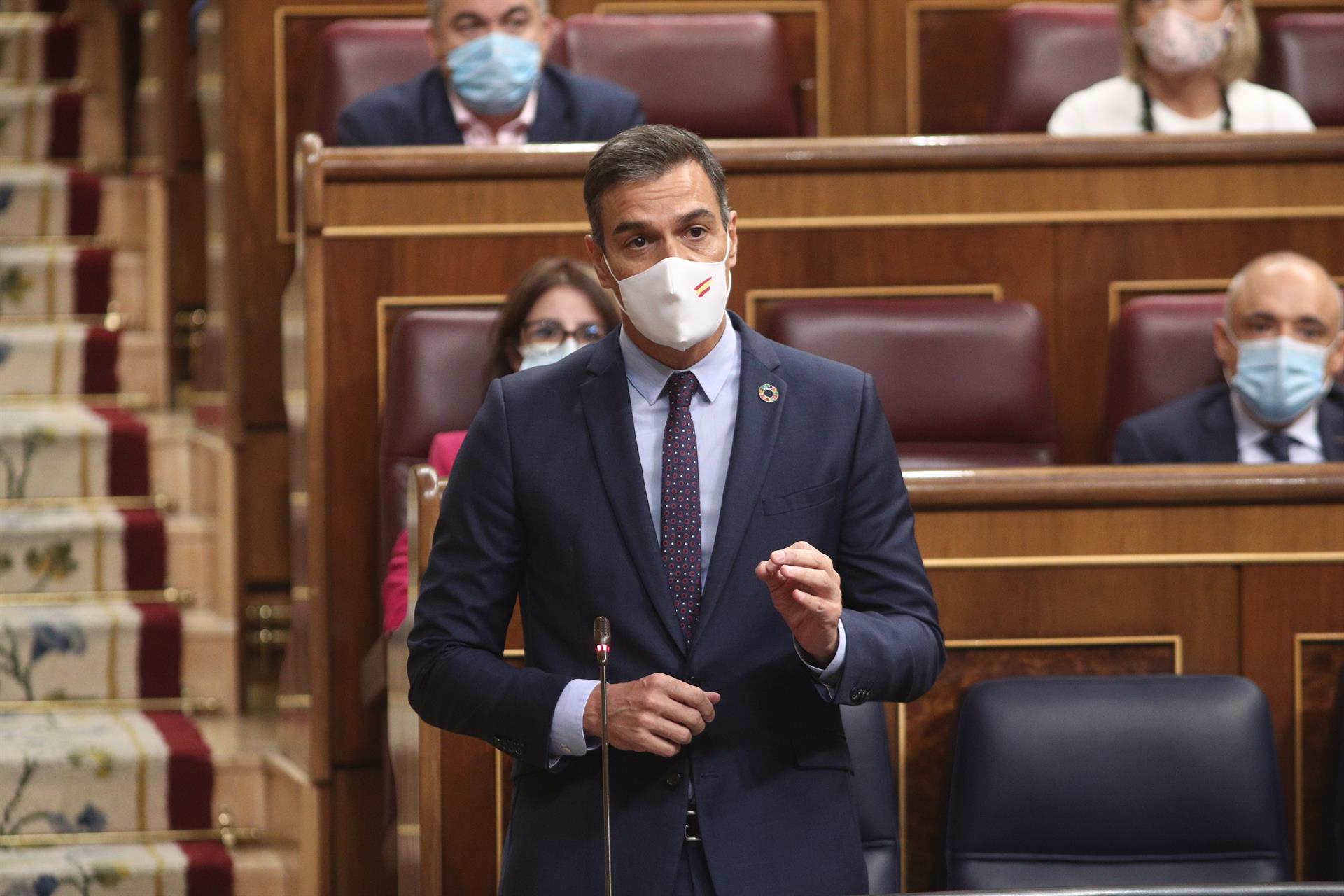 El presidente del Gobierno, Pedro Sánchez, en la sesión de control al Gobierno en el Congreso. Foto: EDUARDO PARRA (EP) - 